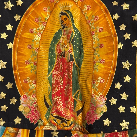 Colorful Crossbody Bag with Religious Print - Picture 2 of 8